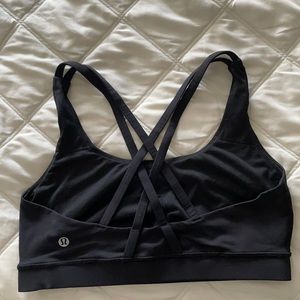 Lululemon Energy Bra in black sz 8 excellent cond